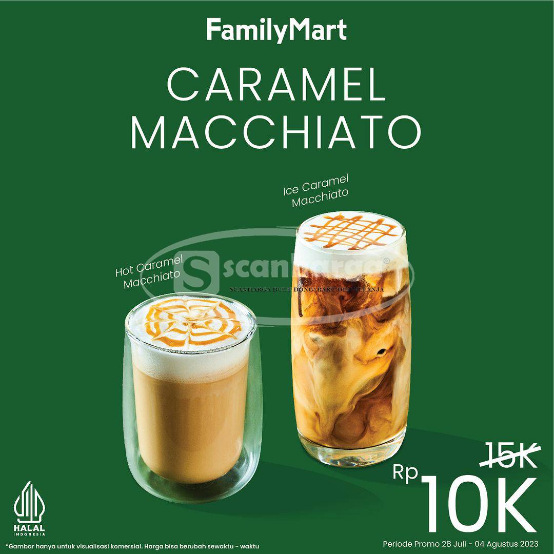 Promo FAMILYMART Caramel Macchiato - Menu Kopi Baru Harga cuma 10RB